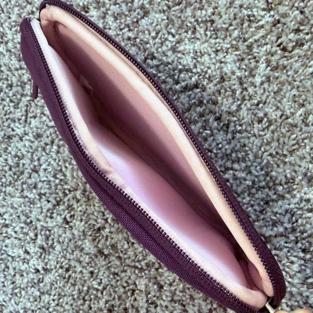 Belkin Plum Purple Small Zippered Makeup Bag